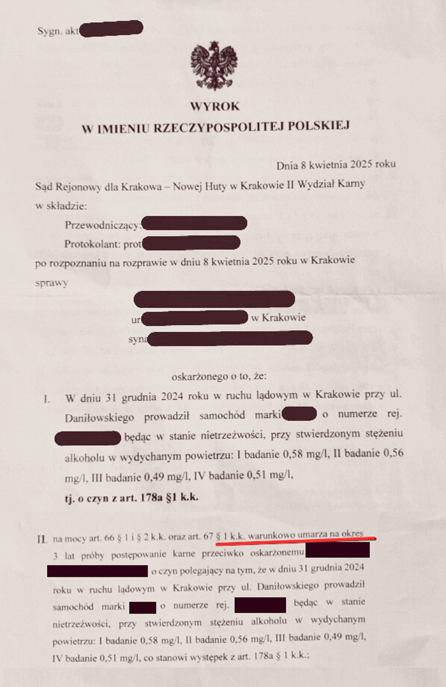 Wyrok sądowy